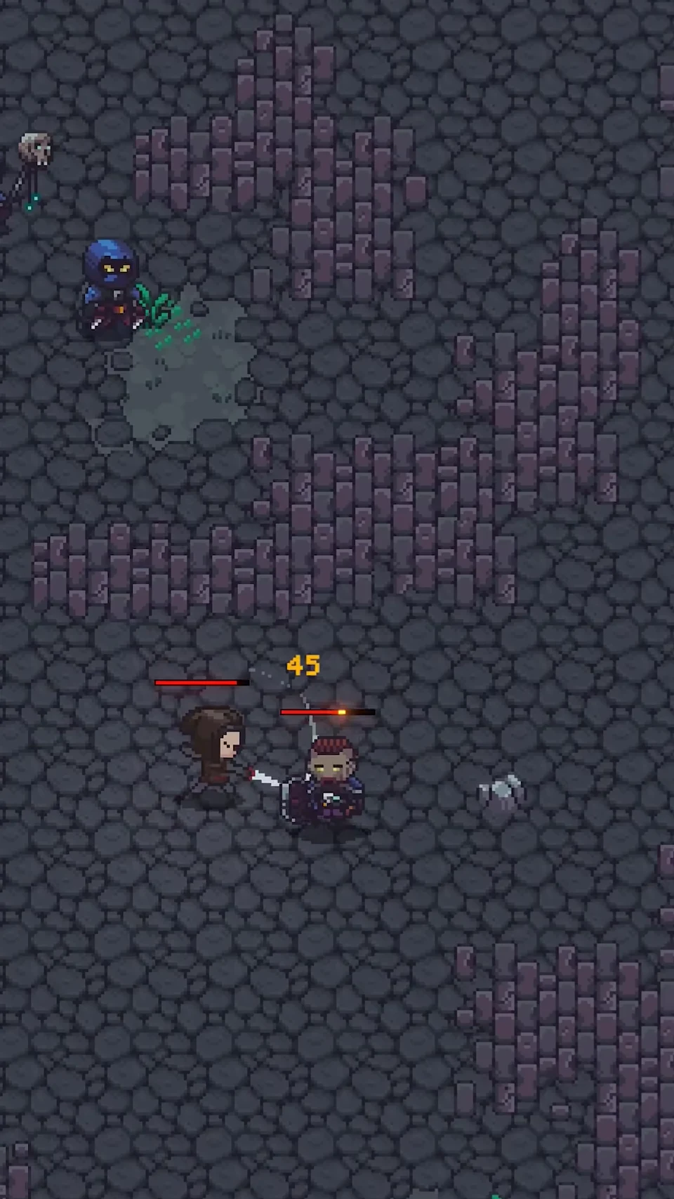 Enemy acolyte confronting the protagonist